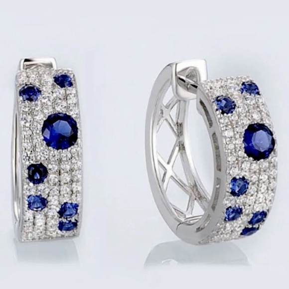 Jewelry - Sapphire Hoop Earrings
